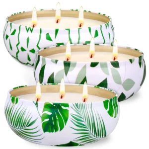 Natural Soy Citronella Candles 3-Pack – Eco-Friendly Mosquito Repellent
