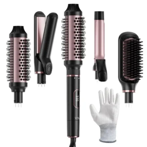 Nicebay Curling Iron Professional Instant Heat Up Hair Curling Wand Set Curling Wand