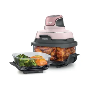 Ninja Crispi 3 in 1 Portable Air Fryer – 4 Qt, Pink, Dishwasher Safe