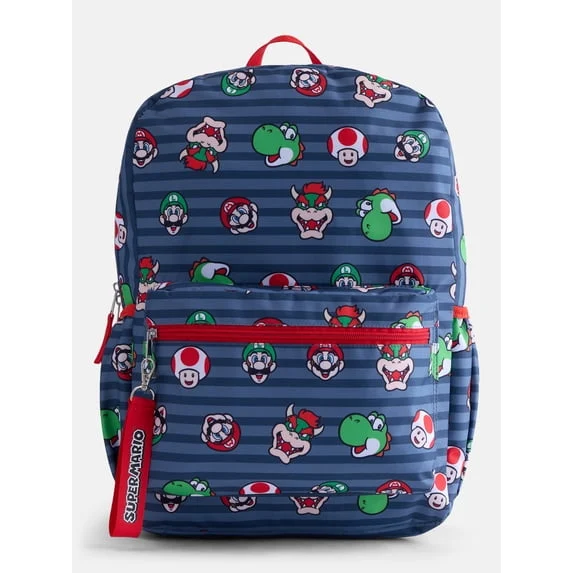 Nintendo Super Mario Backpack – Game Start Design, Gray