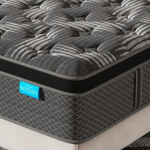 Nisien Black 10 inch Queen Mattress – Cooling Gel Euro Top Hybrid
