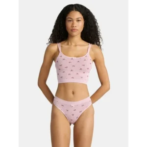No Boundaries Women s Seamless Cami Thong Set Sizes XS 3XL