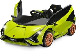 OLAKIDS 12V Lamborghini Sian Ride-On Car – Remote & MP3
