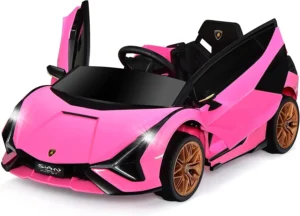 OLAKIDS 12V Lamborghini Sian Ride-On Car – Remote & MP3
