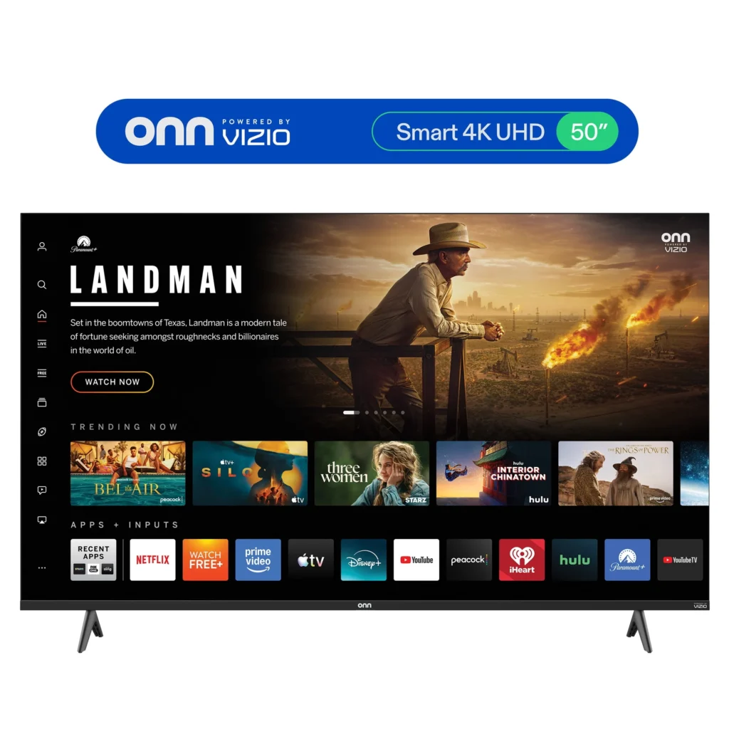onn 50″ Class 4K UHD Powered by VIZIO Smart Television, 50S4V1