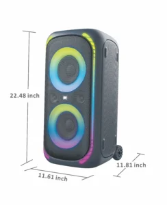 onn Large Party Speaker Gen 2 with LED Lighting