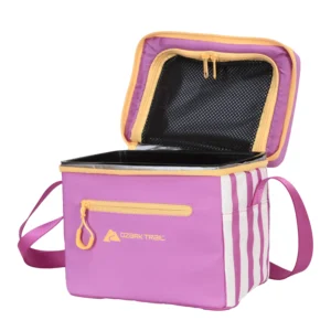 Ozark Trail Coated Cooler 6 Can Removable Hardliner – Pink