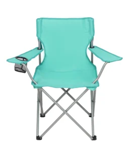 Ozark Trail Foldable Camp Chair – Quad with Cup Holder, Green