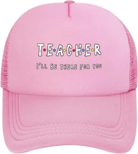 Packed Party Women s Cool Teacher Club Trucker Hat Pink 1 Piece