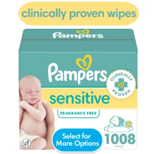 Pampers Sensitive Baby Wipes 12 Pack – 1008 Wipes for Gentle Care