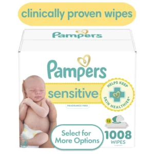Pampers Sensitive Baby Wipes 12 Pack 1008 Wipes Select for More Options