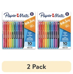 Paper Mate InkJoy Gel Pens Medium 0.7mm 10ct – Assorted Colors