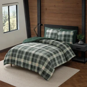 PAWZ Women’s Plaid Shirt Set – Cozy Queen Size
