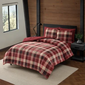 PAWZ Women’s Plaid Shirt Set – Cozy Queen Size