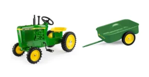 Peg Perego John Deere Farm Tractor Pedal Ride On – With Trailer