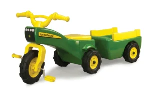 Peg Perego John Deere Farm Tractor Pedal Ride On – With Trailer