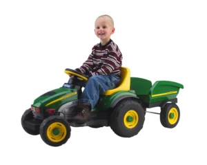 Peg Perego John Deere Farm Tractor Pedal Ride On – With Trailer
