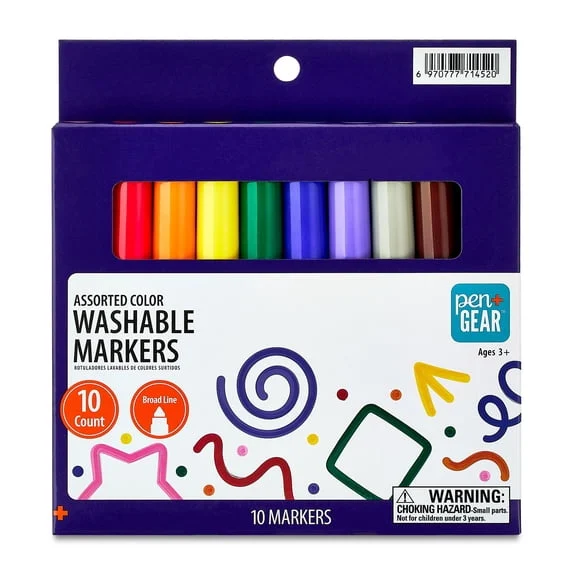 Pen Gear 10 Count Broad Line Markers