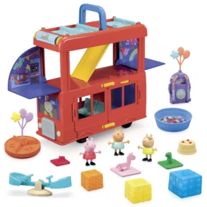 Peppa Pig Foot-To-Floor Push Car with Interactive Sounds – Party Bus