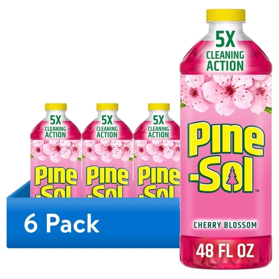 Pine-Sol Cherry Blossom Multi-Surface Cleaner – 48 oz Value