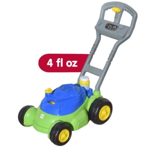 Play Day Push N Bubble Mower Toy – With 4oz Bubble Solution, Ages 2+
