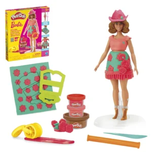 Play-Doh Barbie Ruffles and Bows Set – Floral Patterns Toy