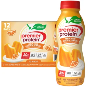 Premier Protein Shake Orange Cream Swirl 30g Protein 1 5 fl oz 12 Ct