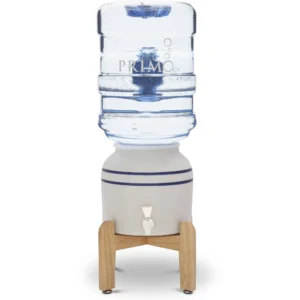 Primo Water Countertop Dispenser Top Loading Cool Temp Ceramic Wooden Stand