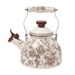 PW 1.5L Whistling Kettle – Classic Brown Finish