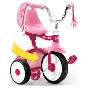 Radio Flyer Folding Trike – Pink, Fully Assembled Kids Tricycle