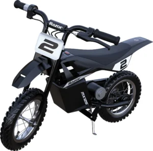 Razor Miniature Dirt Rocket MX125 Electric Powered Dirt Bike Recommended For Ages 7 Unisex gender with 12 V