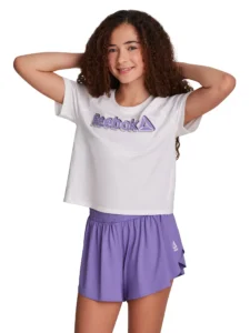 Reebok Girl s Athletic Identity 2 Pack Short Sleeve T Shirt Sizes 4 18