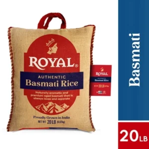 Royal Naturally Aged Basmati Rice – 20 lb Bag Fragrant Non-GMO