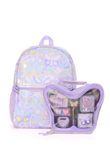 Schoolyard Vibes Butterfly Backpack & Stationery Set – Fun School Gear