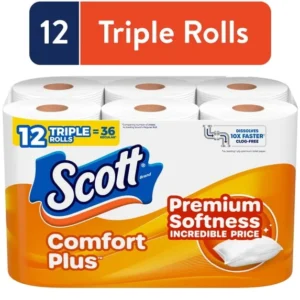 Scott ComfortPlus Toilet Paper 12 Double Rolls – Strong Value
