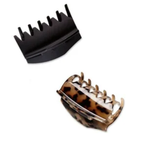 Scunci By Conair 2 Pack Small Kidney Claw Clips – Snag-Free Hold
