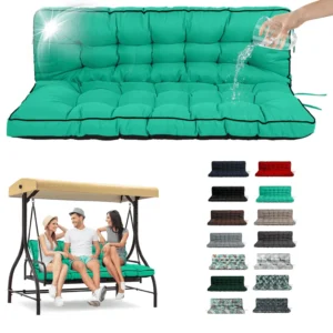 SDJPOI Waterproof Thick Porch Swing Cushion – 55in Navy Blue
