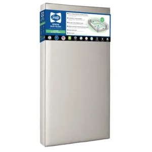 Sealy Serene Duo Sleek Crib Mattress – Waterproof 2-Stage Foam