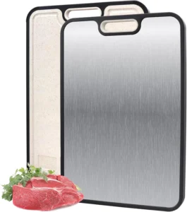 Sentryse Titanium Double Sided Cutting Board – 16×12 Kitchen Essential