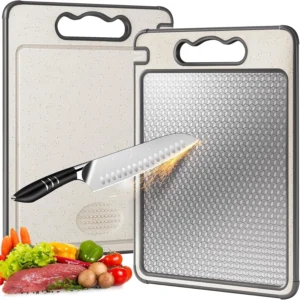 Sentryse Titanium Double Sided Cutting Board – 16×12 Kitchen Essential