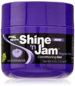 Shine n Jam Extra Hold Conditioning Styling Braiding Gel 8 oz Moisturizing Unisex