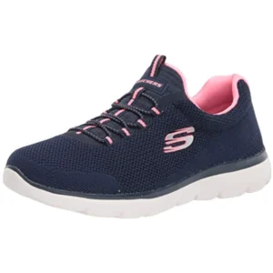 Skechers Women’s Summits Cool Classic Sneaker – Wide Width
