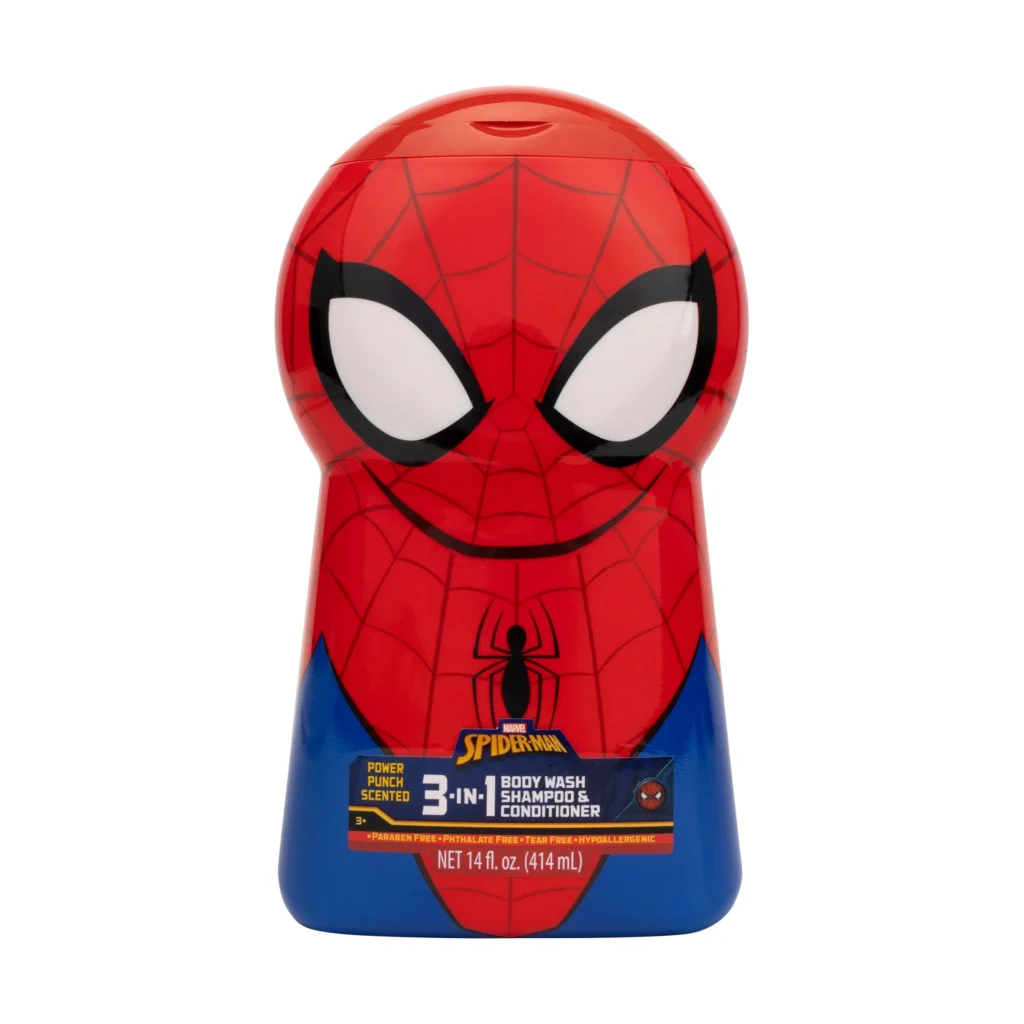 Spiderman 3-in-1 Shampoo Conditioner Body Wash 14oz – Power Punch Scent