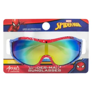 Spiderman Red and Blue Splatter Sports Wrap Sunglasses