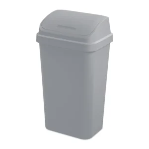 Sterilite 13 Gal Swing Top Trash Can – Durable Plastic Kitchen Bin