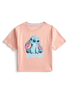 Stitch Girl s Short Sleeve Embellished Graphic T Shirt Sizes 4 16