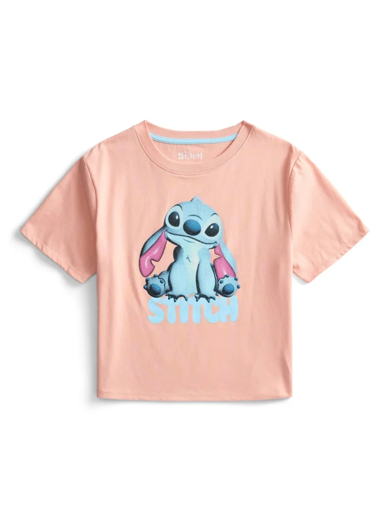 Stitch Girl s Short Sleeve Embellished Graphic T Shirt Sizes 4 16
