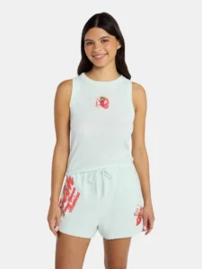 Strawberry Shortcake Graphic Tank & Shorts Set – Fun 2-Piece Deal