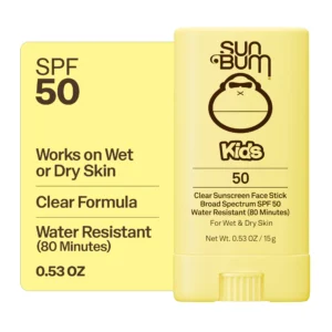 Sun Bum Kids Clear Sunscreen Face Stick SPF 50 – 0.53 oz