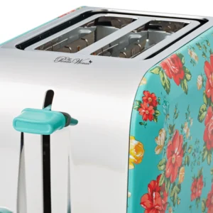 The Pioneer Woman Digital 2 Slice Toaster Teal Speckle